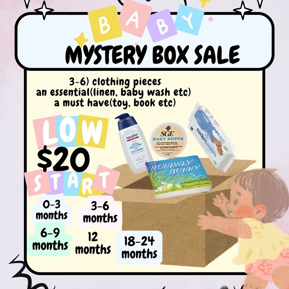 Baby mystery box grand raffle prize diaper organizer